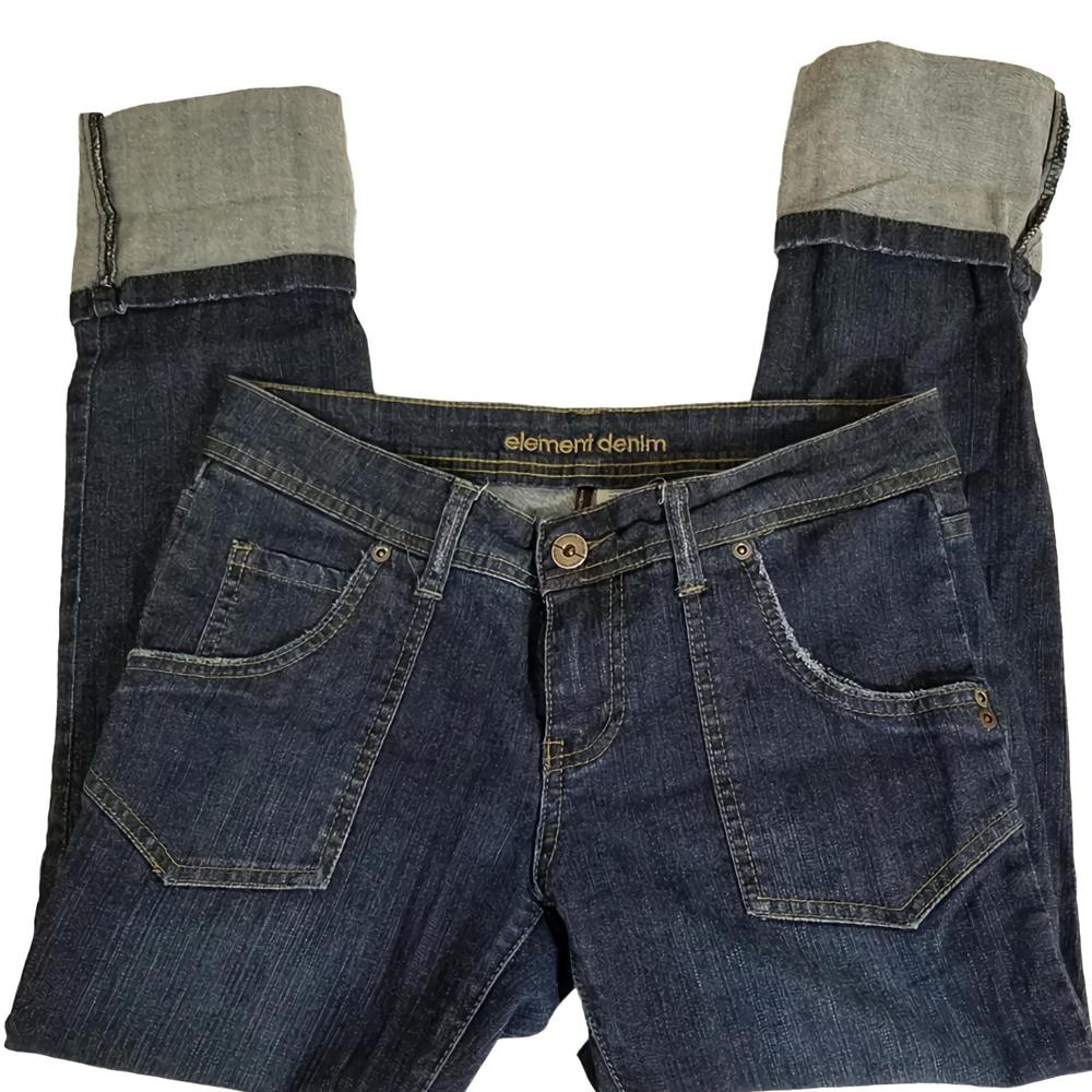 Element Cropped skinny fit cuffed Cotton blend size 5 jeans